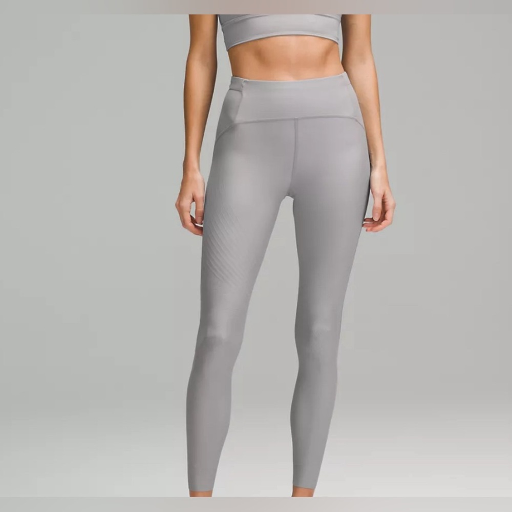 Lululemon SenseKnit Running High-Rise Tight 28" NWT Rhino Grey Sz. 10 $168